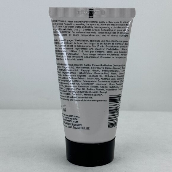 African Botanics Mineral Cleansing Mask 50ml Purifying Clay Kaolin Niacinamide - Picture 2 of 4